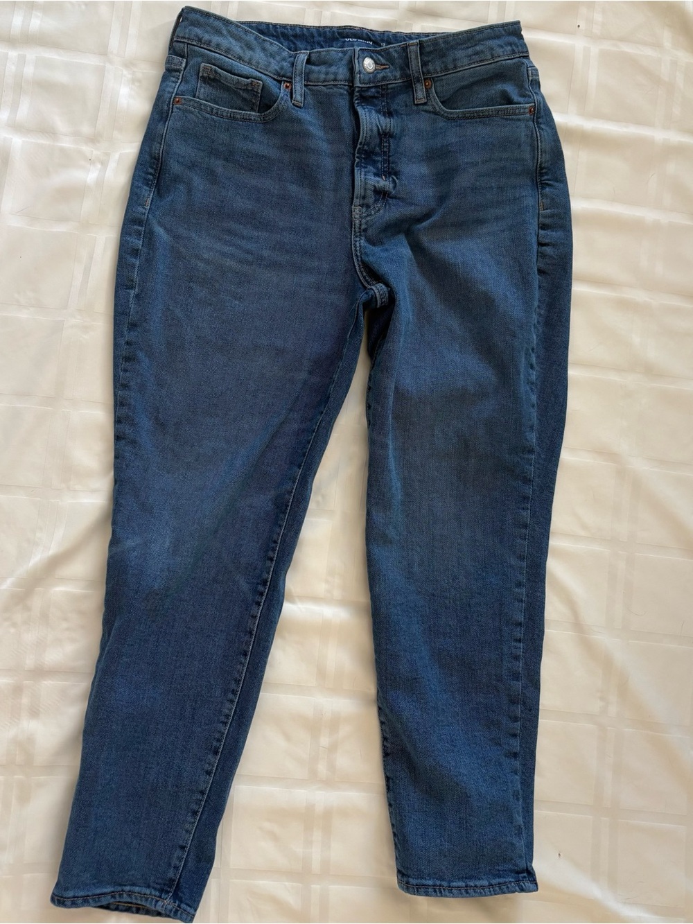 Old Navy High-Rise O.G. Straight Jeans Size 12 Medium Wash